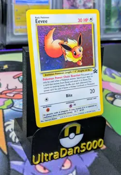 Eevee 11 Black Star Promo WoTC HOLO SWIRL Pokemon Card - Image 3