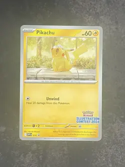 Pikachu - SVP 214 - Promo - Illustration Contest 2024 - English Pokemon Card - Image 1