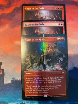 MTG Double Masters 2022 Anger of the Gods Foil x 3 - Image 1