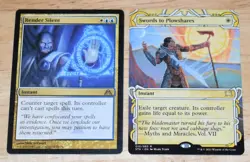 MTG 2x Rare Instant Render Silent & Swords to Plowshares - Image 1