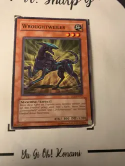 WROUGHTWEILER - DP1-DE007 DEUTSCH Yu-GI-Oh! CARD COMMON KONAMI TRADING CARD - Image 4