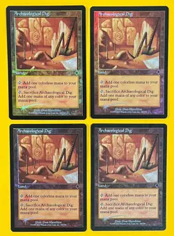 MTG ARCHAEOLOGICAL DIG (Foil) (x4) Invasion (OldManMTG 011-693) - Image 1