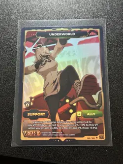 Awakened Worlds Vcard Secret Rare underworld Support Card 1st Edition Gamersupps - Image 1