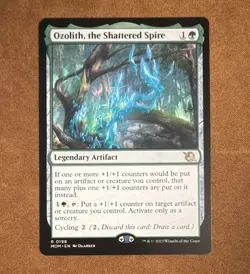 Ozolith, the Shattered Spire #198 March of the Machine Rare Artifact MTG 2023 - Image 1