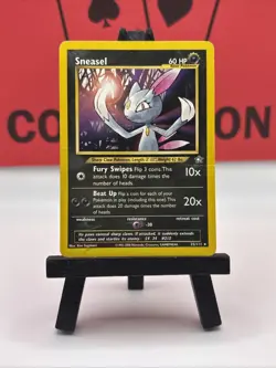 Sneasel 25/111 Pokemon Card Neo Genesis Vintage Rare Non Holo HP - Image 2