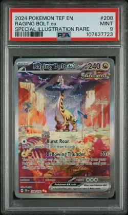 Pokemon - Raging Bolt EX - 208/162 - Temporal Forces - PSA 9 - English - 2024 - Image 1