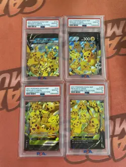 Pokemon Pikachu V-Union Celebrations Collection Promo Psa 10 True Sequential Set - Image 1