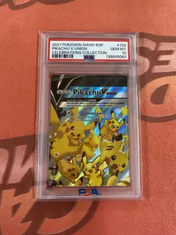 Pokemon Pikachu V-Union Celebrations Collection Promo Psa 10 True Sequential Set - Image 2
