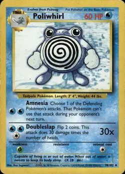 Poliwhirl 38/102 | Base Set | Pokemon TCG | English | Uncommon - Image 1