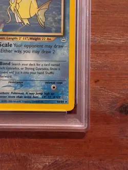 2001 POKEMON NEO REVELATION 1ST EDITION #66 SHINING MAGIKARP HOLO PSA 8 - Image 4