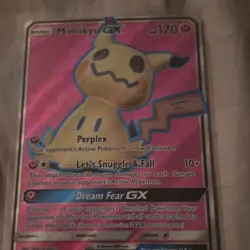 Pokemon Mimikyu GX Full Art Ultra Rare Holo Card 206/214 Psychic 2018 - Image 2