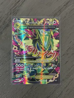 Pokemon M Rayquaza EX Full Art Rare Holo 105/108 Roaring Skies Mega English - Image 1