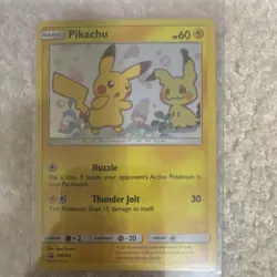 Pokemon Pikachu SM162 Promo Holo Basic HP 60 Saya Tsuruta 2019 - Image 1