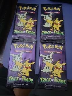 4x *NEW SEALED* Pokemon TCG: 2023 Trick or Trade Halloween Booster Packs - Image 2