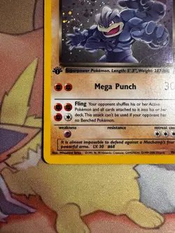 Pokemon Dark Machamp Team Rocket 1st Edition Holo Rare 10/82 Swirl Near Mint - Image 4