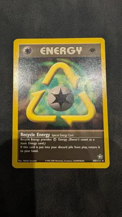 Pokemon TCG Recycle Energy Neo Genesis 105/111 Holo 1st Edition Rare NM - Image 1