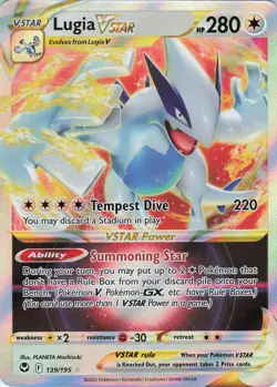 Lugia VSTAR 139/195 Ultra Rare Holo SWSH12: Silver Tempest NM Pokemon - Image 1