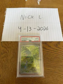 Pokemon Bulbasaur Illustration Rare Holo Scarlet & Violet 151 PSA GM 10 166/165 - Image 1