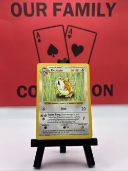Raticate 40/102 Shadowless Base Set Pokemon Card MP - Image 1