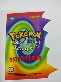 Pokemon Topps Nidoqueen #31 Die Cut EV09 Of 12 NM - Image 2