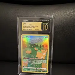 Pokemon TCG Ditto Ultra Rare Holo CGC Pristine 10 Crown Zenith GG22/GG70 -POP 28 - Image 1