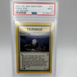 Fossil Egg 72/75 Neo Discovery 1st Edition Uncommon PSA 9 2001 Pokemon - Image 1