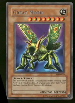 Great Moth MRD-070 Rare Metal Raiders Yu-Gi-Oh Lightly Played - Image 1