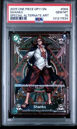 Shanks ST16-004 SP A Fist of Divine Speed PSA 10 One Piece TCG English - Image 1