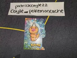 Weedle EV01 of 12 Pokemon Topps Series 3 Die-Cut Embossed Card NM front/LP back - Image 1