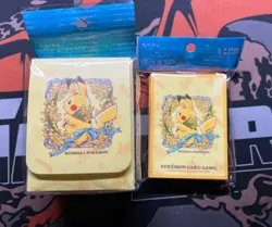 Pokemon Card Game Pikachu Mimosa Deck box and Card Sleeves Set - Image 2