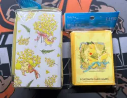 Pokemon Card Game Pikachu Mimosa Deck box and Card Sleeves Set - Image 3