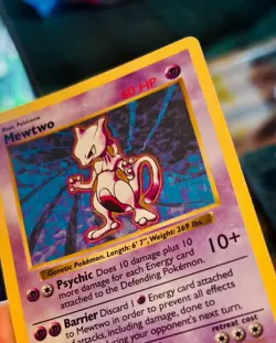 Mewtwo 10/102 Base Set Holo Rare Pokemon Card 1999 WOTC – Vintage – LP - Image 4