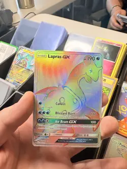 Pokemon TCG Lapras GX Holo Secret Rare Card Sun & Moon Base Set - Image 1