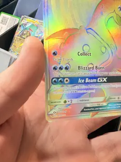 Pokemon TCG Lapras GX Holo Secret Rare Card Sun & Moon Base Set - Image 2