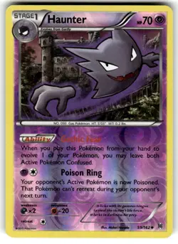 Pokemon TCG Haunter Breakthrough Reverse Holo Uncommon Card 59/162 LP Condition - Image 1
