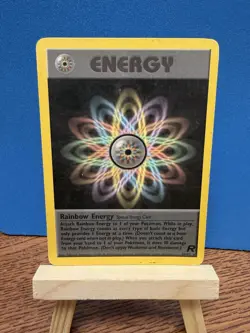 Pokemon TCG Rainbow Energy 80/82 Team Rocket WOTC Vintage Card - Image 1