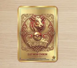 PIKACHU ChickFilA Charmander Trading Card Glossy Front Only 50 Printed - Image 2
