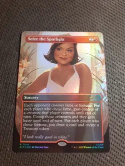Seize the Spotlight R Foil #7044 | SLD Secret Lair x The Office Bonus Card - Image 1