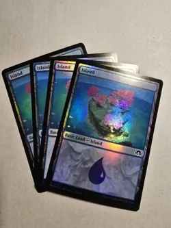 MTG Modern Horizons 3 Island (313) Foil x4 NM Land - Image 1