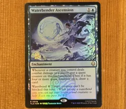 Waterbender Ascension [Prerelease] R 0079, NM Foil Promo, MTG Avatar TLA Stamped - Image 1