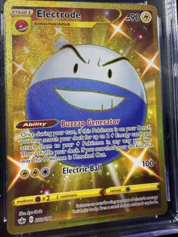 Pokemon CGC 10 Pristine Chilling Reign Secret Rare Electrode 222/198 - Image 3