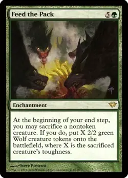 X 1 Feed the Pack NM Dark Ascension 114 MTG Magic The Gathering - Image 1