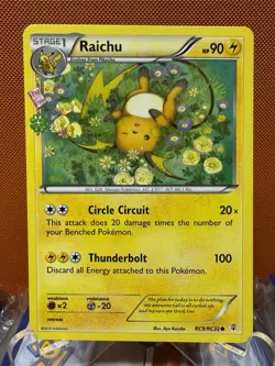 Pokemon Raichu RC9/RC32 Pokemon Generations Radiant Collection NM - Image 1