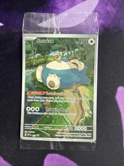 Snorlax SVP EN 051 Black Star Promo Scarlet & Violet Pokemon 151 Card - SEALED - Image 1