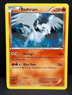 Reshiram 21/99 Rare Next Destinies Pokemon Near Mint - Image 1