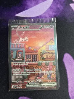 Mew ex SVP 053 Pokemon TCG Scarlet Violet 151 Black Star Promo Full Art SEALED - Image 1