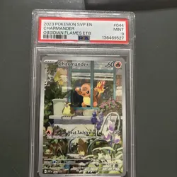 Pokemon Charmander 044 Sv: Scarlet & Violet Promo Holo PSA 9 Obsidian Flames - Image 1