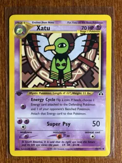 [NM/MINT] 2001 Pokemon Neo Discovery Xatu 1st Edition #52/75 Uncommon - Image 1