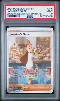 2024 POKEMON SSP EN-SURGING SPARKS #245 JASMINE'S GAZE PSA 9 - Image 1