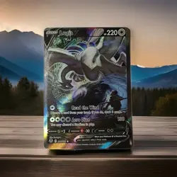 Pokemon TCG Lugia v Alternate Art 186 Silver Tempest NM Condition - Image 1